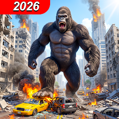 Angry Gorilla City Attack Wars