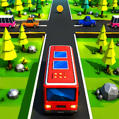 Bus Traffic Run: Hill Escape