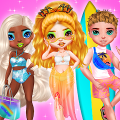 Rainbow Dolls: Beach Dollhouse